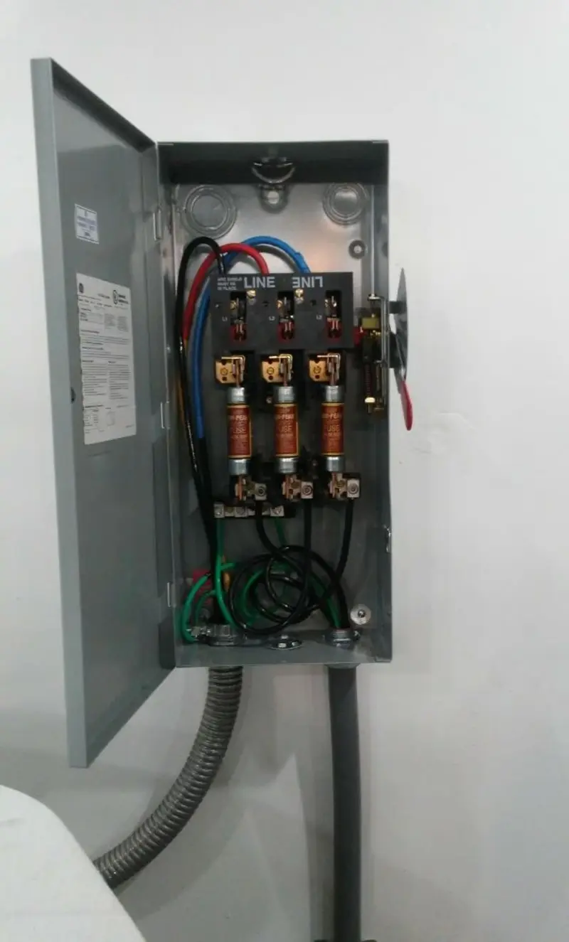 Three-phase disconnect switch installed for Electrical Wiring & Rewiring in South Weber