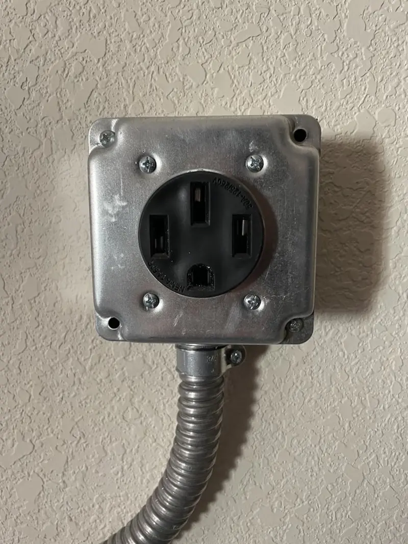 NEMA 14-50 outlet installed for Electrical Panel Upgrade in South Weber