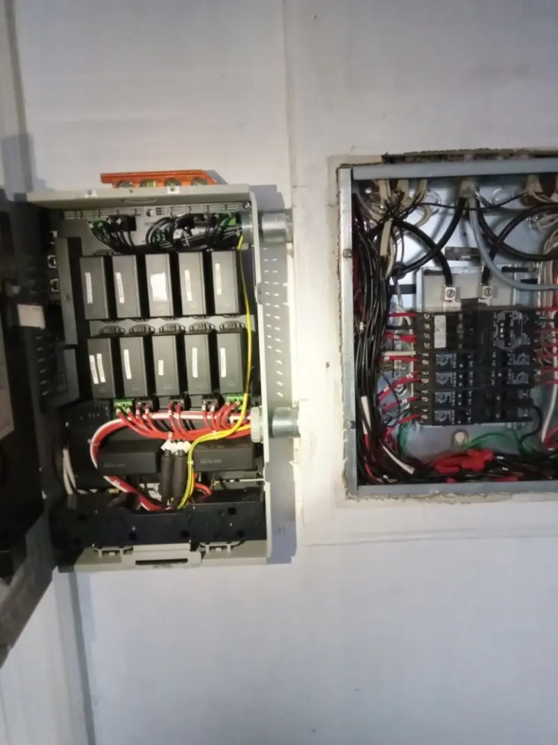 Electrical panel upgrade completed for Security Camera Wiring in South Weber